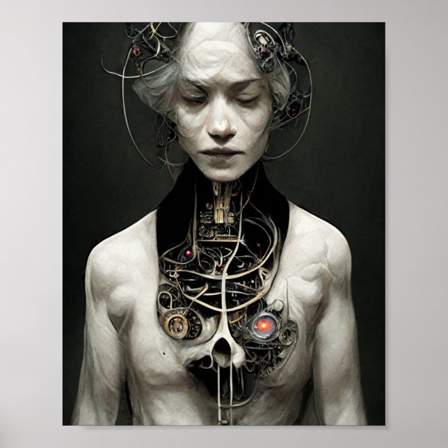 Artificial Life 3 Science Fiction Art Poster (Frente)