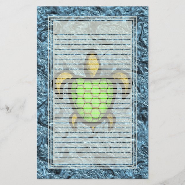 Artigos de papelaria alinhados de Shell tartaruga (Frente)