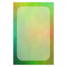 Artigos de papelaria alinhados finos "verdes"