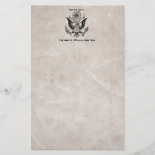Artigos de papelaria americanos antiquados da