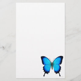 Artigos de papelaria azuis da borboleta de Ulysses