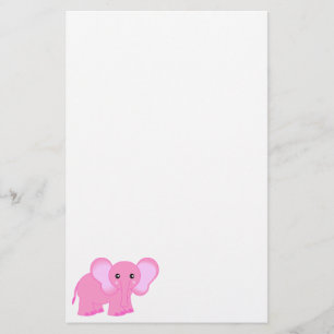 Artigos de papelaria bonitos do elefante