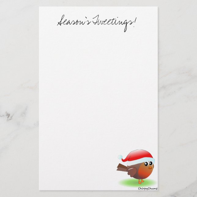 Artigos de papelaria bonitos do pisco de peito (Frente)