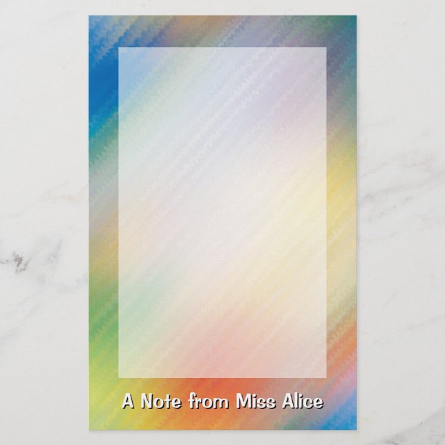 Artigos de papelaria coloridos (Frente)