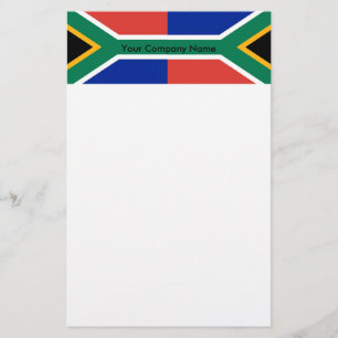 Artigos de papelaria com a bandeira de África do