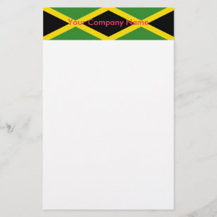 Artigos de papelaria com a bandeira de Jamaica