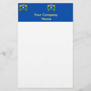 Artigos de papelaria com a bandeira de Nevada