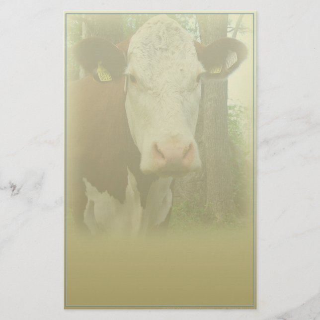 Artigos de papelaria curiosos da vaca (Frente)