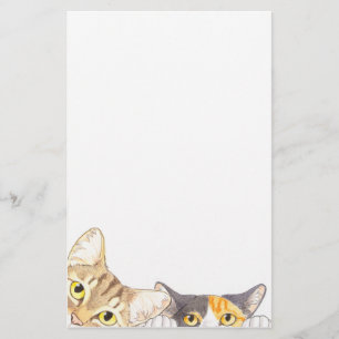 Artigos de papelaria curiosos dos gatos