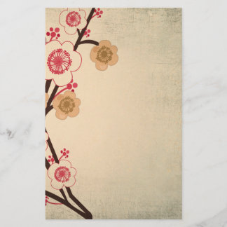 Artigos de papelaria da árvore da flor de