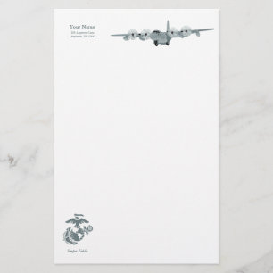 Artigos de papelaria da aviação do USMC C-130