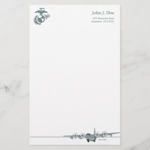 Artigos de papelaria da aviação do USMC C-130