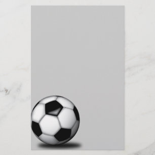 Artigos de papelaria da bola de futebol
