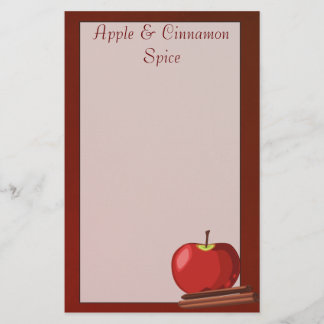 Artigos de papelaria da canela de Apple