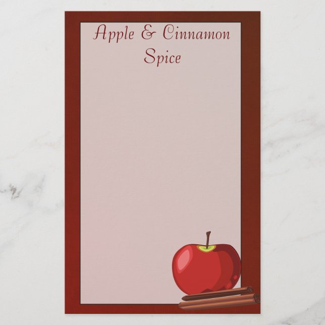 Artigos de papelaria da canela de Apple (Frente)