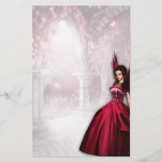 Artigos de papelaria da fada do rubi (Frente)