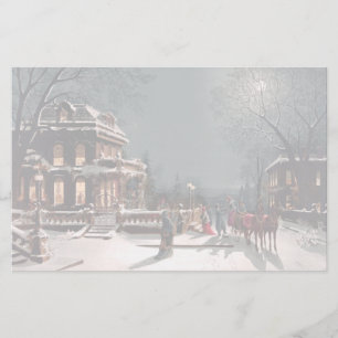 Artigos de papelaria da festa de Natal do