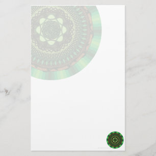 Artigos de papelaria da mandala da terra