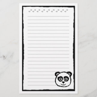 Artigos de papelaria da panda