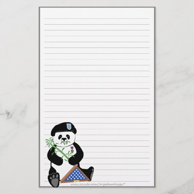 Artigos de papelaria da panda do dia de forças (Frente)