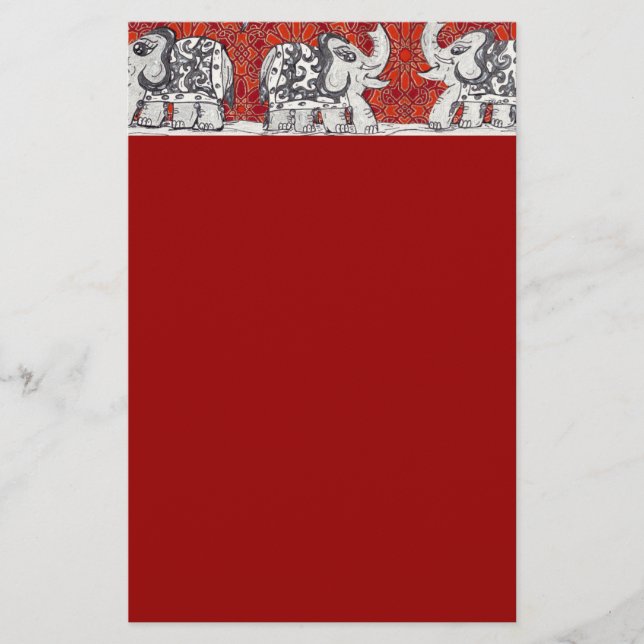 Artigos de papelaria da parada 3 do elefante (Frente)