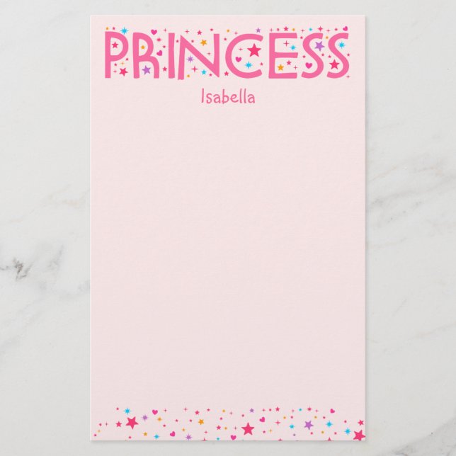 Artigos de papelaria da princesa Menina (Frente)
