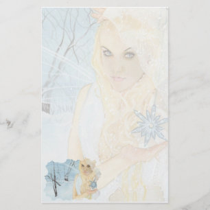 Artigos de papelaria da rainha da neve