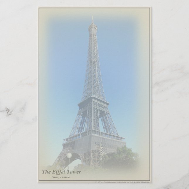 Artigos de papelaria da torre Eiffel (Frente)