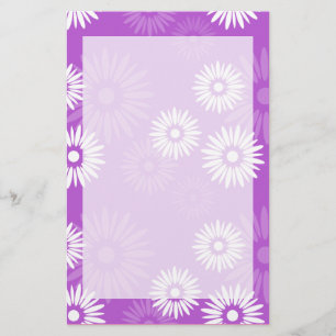 Artigos de papelaria da violeta do verão