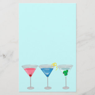 Artigos de papelaria de 3 Martinis
