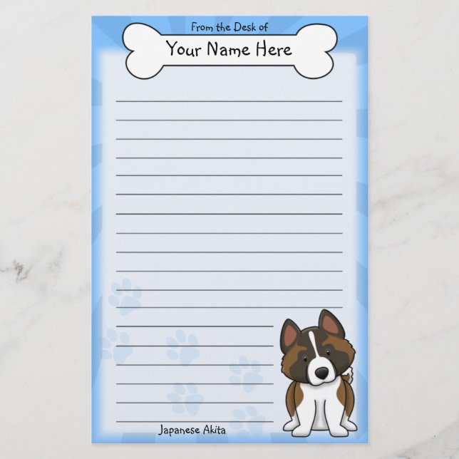 Artigos de papelaria de Akita do japonês de Kawaii (Frente)