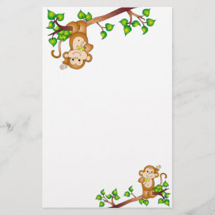 Artigos de papelaria de balanço do macaco