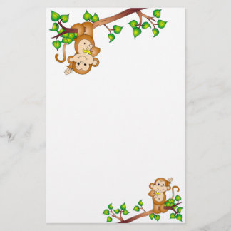 Artigos de papelaria de balanço do macaco