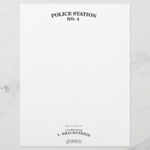 Artigos de papelaria de Brackenreid do inspector
