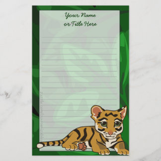 Artigos de papelaria de Cub de tigre