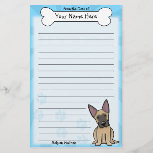 Artigos de papelaria de Malinois do belga de