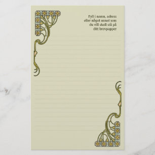Artigos de papelaria de Nouveau Brevpapper CC0404