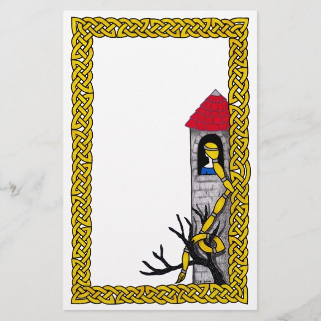 Artigos de papelaria de Rapunzel (Frente)