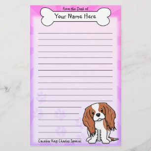 Artigos de papelaria descuidados do Spaniel de rei