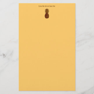 Artigos de papelaria do abacaxi