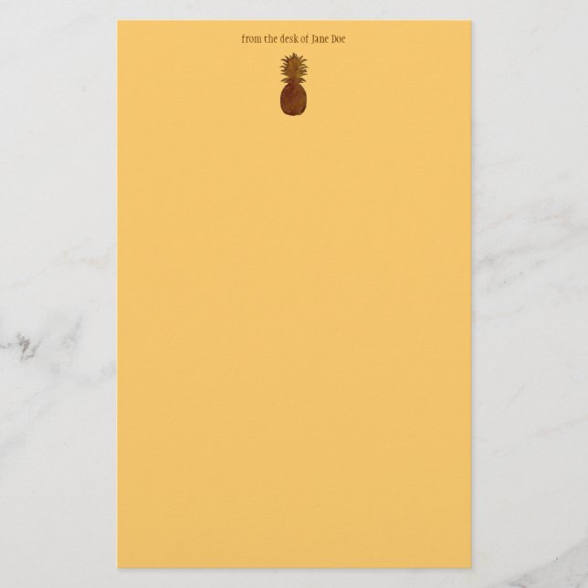 Artigos de papelaria do abacaxi (Frente)