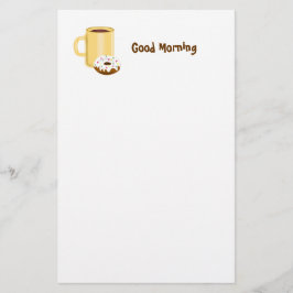 Artigos de papelaria do café e da rosquinha