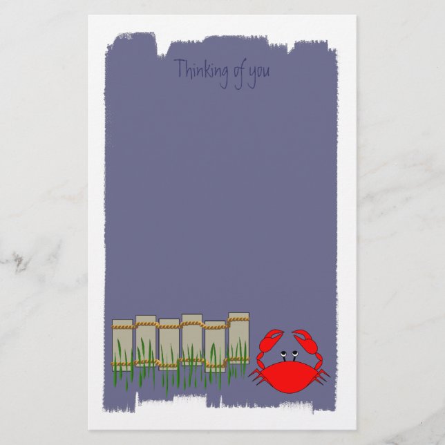 Artigos de papelaria do caranguejo da praia (Frente)