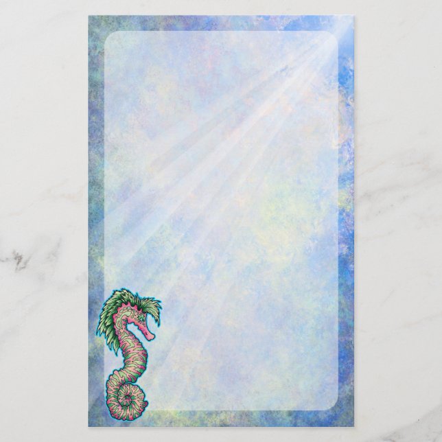 Artigos de papelaria do cavalo marinho (Frente)