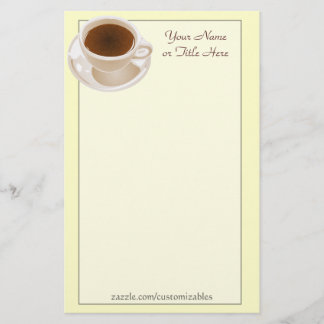 Artigos de papelaria do copo de café