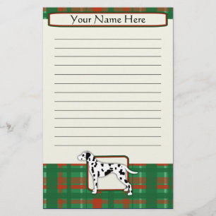 Artigos de papelaria do Dalmatian do Natal da