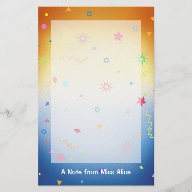 Artigos de papelaria do divertimento (Frente)