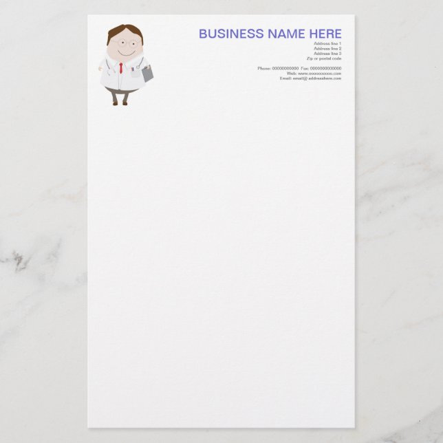 artigos de papelaria do doutor (Frente)