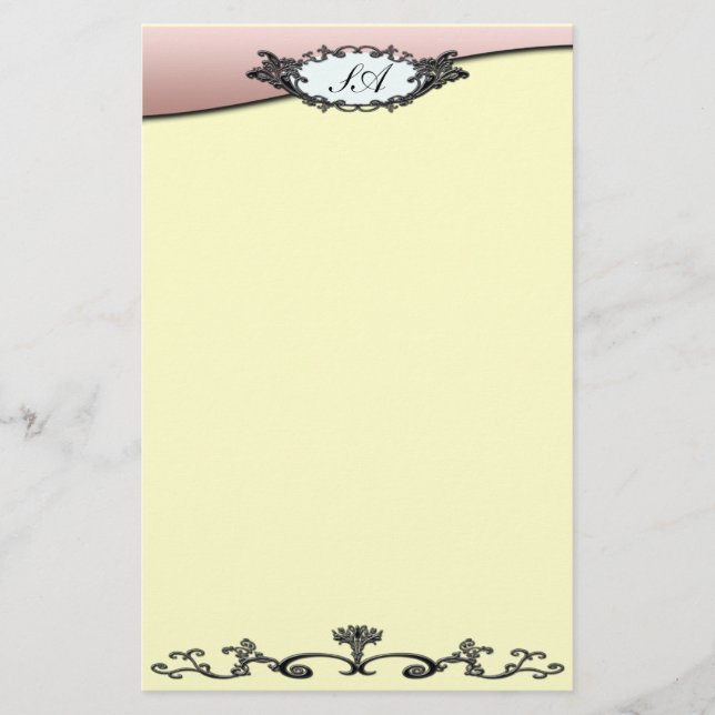 Artigos de papelaria do ferro forjado do Victorian (Frente)