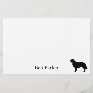 Artigos de papelaria do golden retriever